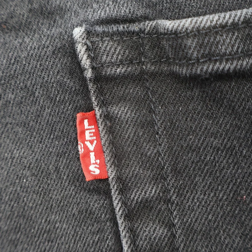 Levi's Premium Jeans Mens 34x34 Black Straight Leg Denim Big 